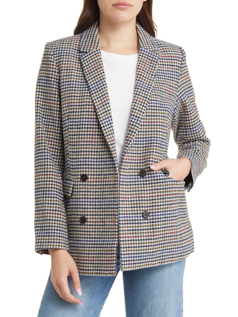 Rails Jac Blazer Cardinal Pine Multi Color Size Medium New With Tags NWT